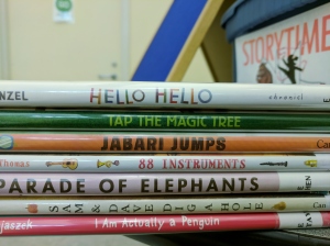 Stack of storytime titles