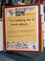 "I'm looking for a book about" page of the book lists
